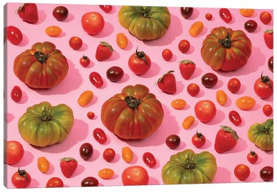 Tomatoes And Strawberries Canvas Art Print - Pepino de Mar