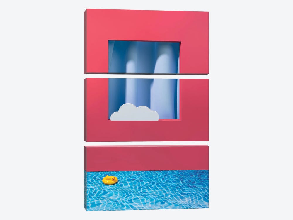 Dream Pool by Pepino de Mar 3-piece Canvas Print