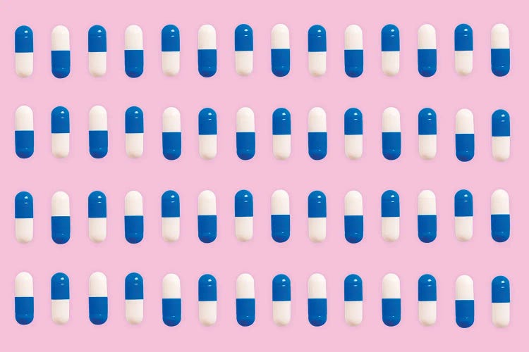 Blue Pills by Pepino de Mar wall art