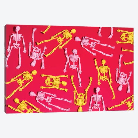 Skeleton Party Canvas Print #PPM244} by Pepino de Mar Canvas Wall Art