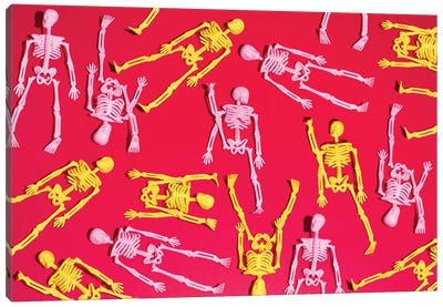 Skeleton Party Canvas Art Print - Pepino de Mar