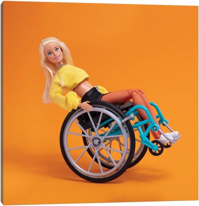 Wheelie With Style Canvas Art Print - Dolls