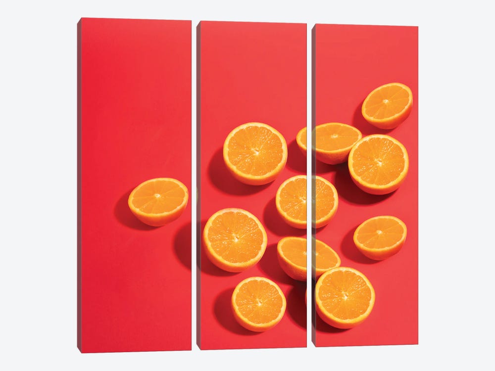 Orange Slices by Pepino de Mar 3-piece Canvas Wall Art