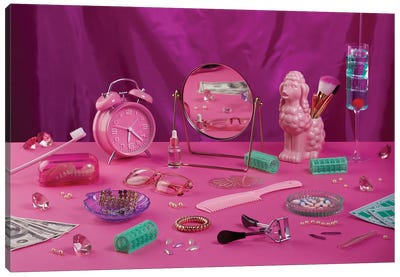 Barbie Granny Dressing Table Canvas Art Print - Toys