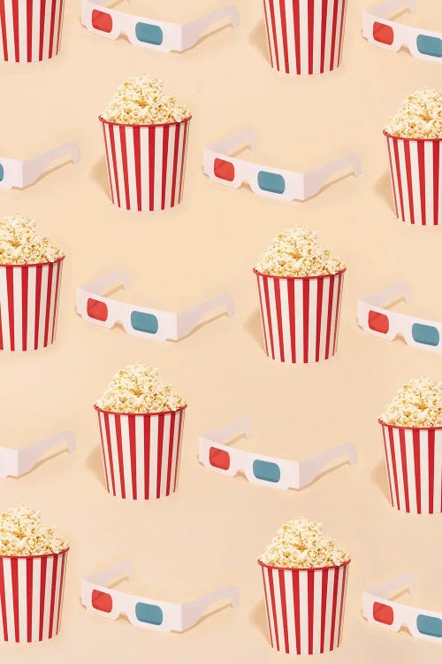 Cinema Pattern by Pepino de Mar canvas print