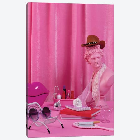 Total Mess In The Pink Room Canvas Print #PPM368} by Pepino de Mar Canvas Wall Art