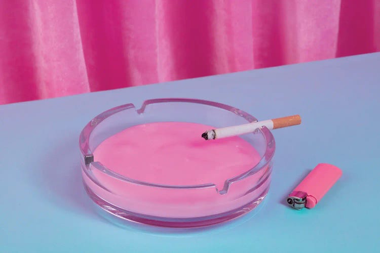 Smoke In Pink by Pepino de Mar wall art