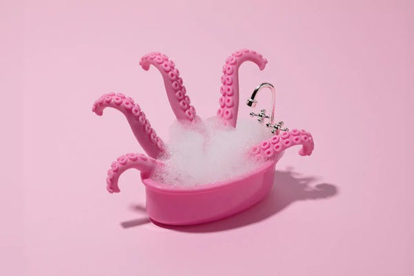 Octopi: Monsters Get Dirty Too by Pepino de Mar