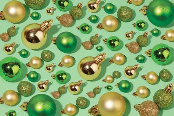 Monochromatic Photography: Xmas Balls Pattern by Pepino de Mar