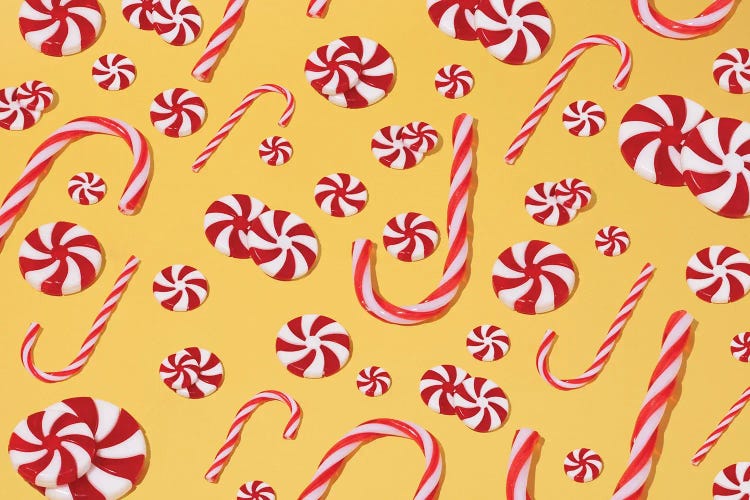 Candy Cane Pattern by Pepino de Mar wall art
