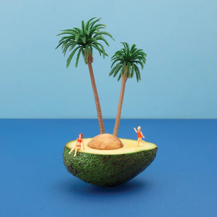 Avocado Island by Pepino de Mar wall art