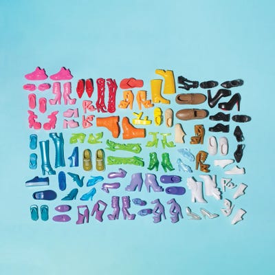 Miniature Shoes by Pepino de Mar multi panel art