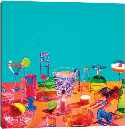 Colorful Drinks Canvas Art Print - Pepino de Mar