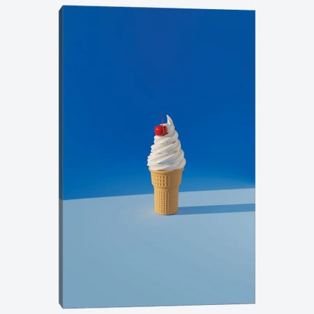 Cherry-Topped Ice Cream Cone Canvas Print #PPM549} by Pepino de Mar Canvas Art