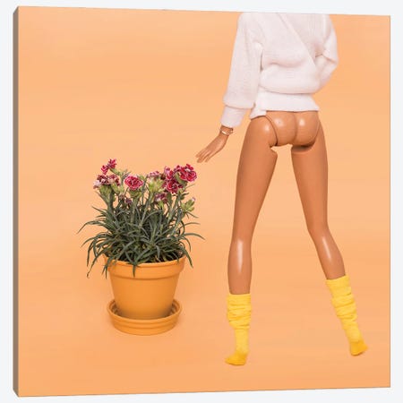 Watering Some Flowers Canvas Print #PPM57} by Pepino de Mar Canvas Print