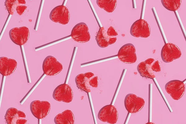 Preppy Pop Art: Broken Heart Pattern by Pepino de Mar