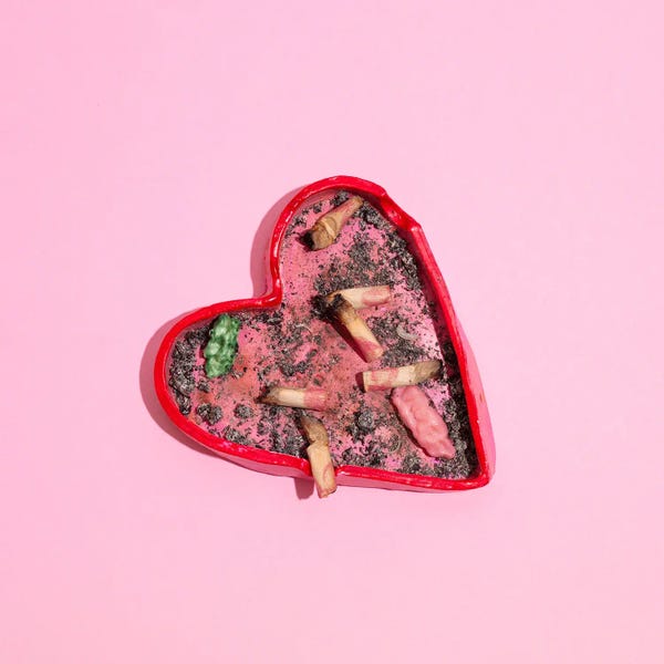 Smoking: Heart Ashtray by Pepino de Mar