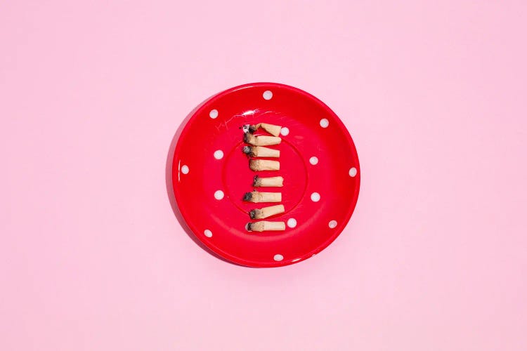 Polka Dot Ashtray by Pepino de Mar wall art