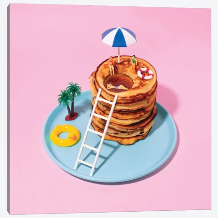 Pancakes Pool Canvas Print #PPM72} by Pepino de Mar Canvas Art
