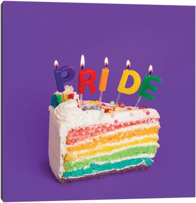 Pride Day Canvas Art Print - Cake & Cupcake Art