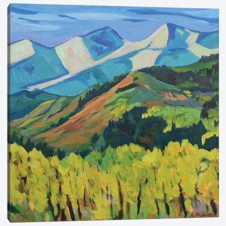 Foothills Fall Canvas Print #PPO11} by Alison Philpotts Canvas Artwork