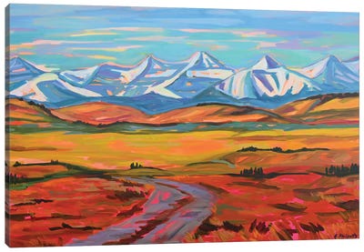 Foothills Glory Canvas Art Print - Pops of Pink