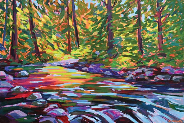 Evergreen Trees: Forest Tranquility by Alison Philpotts