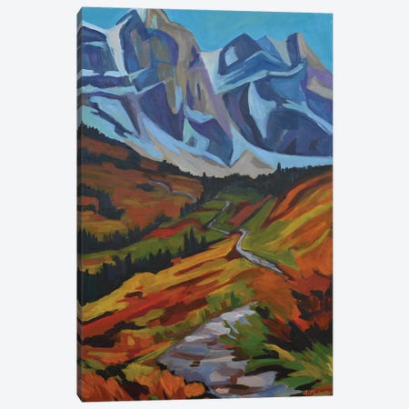Hiking Up The Path Canvas Print #PPO18} by Alison Philpotts Canvas Artwork
