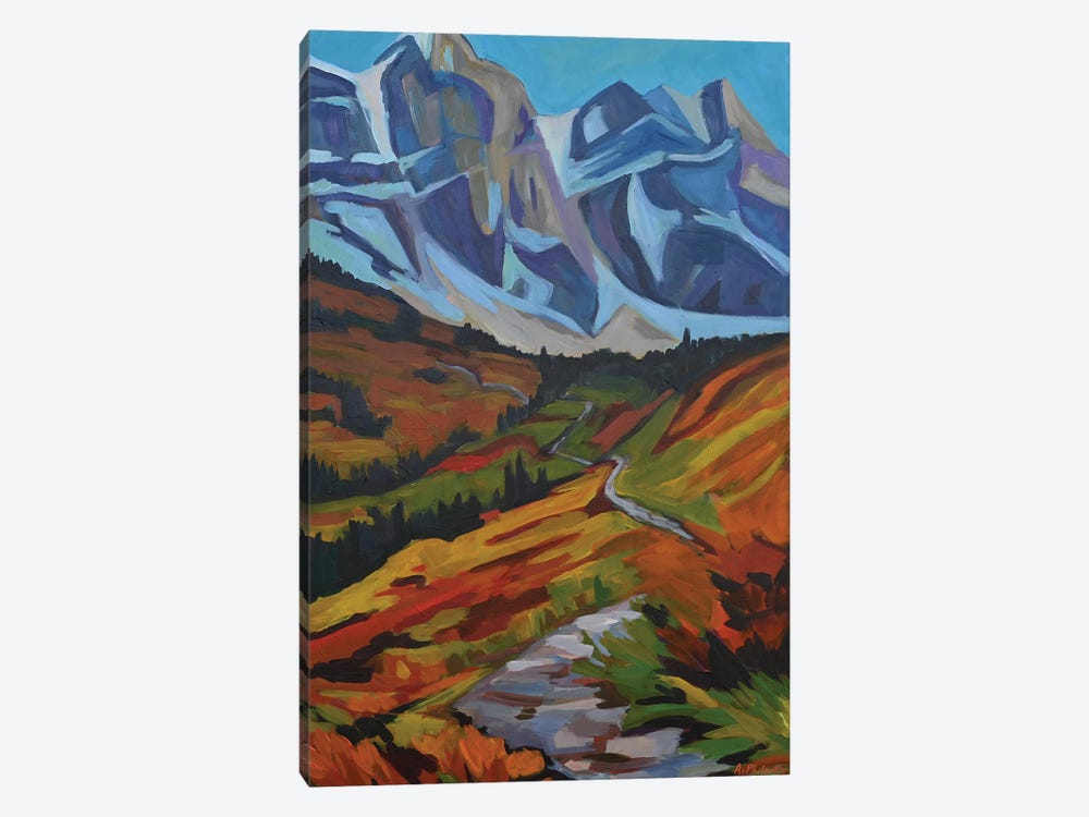 Hiking Up The Path by Alison Philpotts 1-piece Canvas Art Print