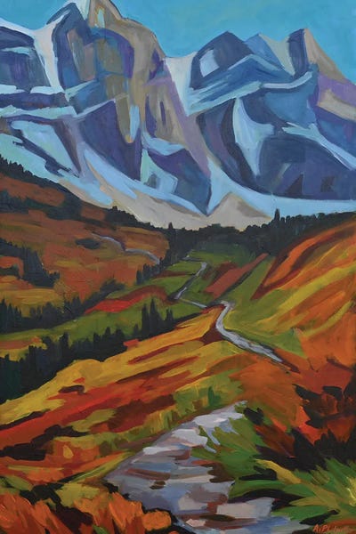 Alison Philpotts: Hiking Up The Path by Alison Philpotts