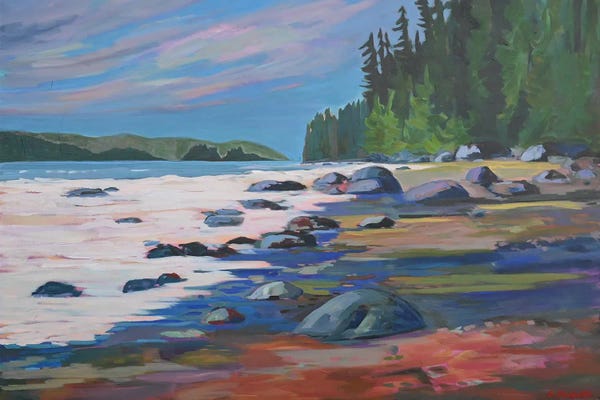 Evergreen Trees: Moody Day by Alison Philpotts