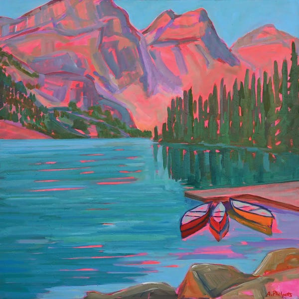 Alison Philpotts: Moraine Lake by Alison Philpotts