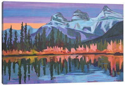 Morning Light Canvas Art Print - Mountain Sunrise & Sunset Art
