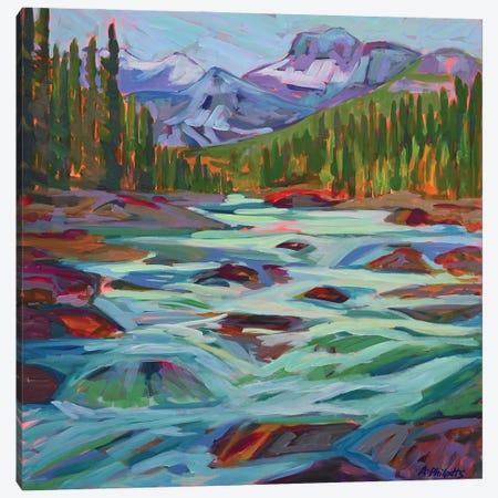 Mountain Water Canvas Print #PPO26} by Alison Philpotts Canvas Artwork
