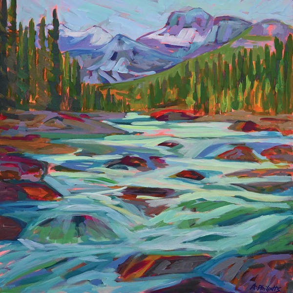 Pops Of Pink: Mountain Water by Alison Philpotts