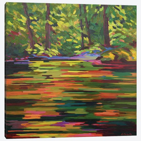 Pond Reflections Canvas Print #PPO29} by Alison Philpotts Canvas Art Print