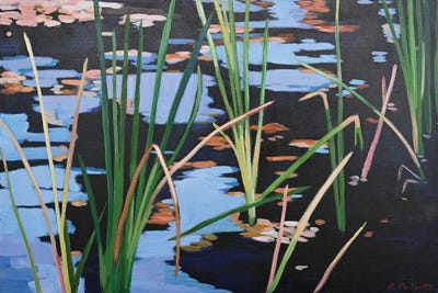 Pond Shadows by Alison Philpotts acrylic art print