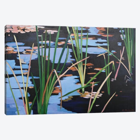 Pond Shadows Canvas Print #PPO30} by Alison Philpotts Canvas Wall Art