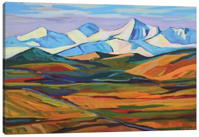 To The Rockies Canvas Art Print - Alison Philpotts
