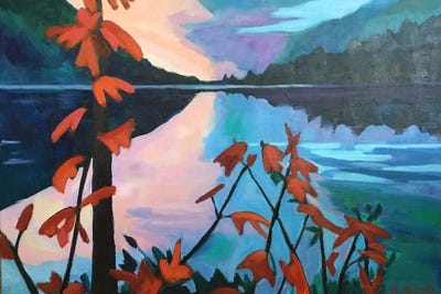 Fall Maples II by Alison Philpotts acrylic art print