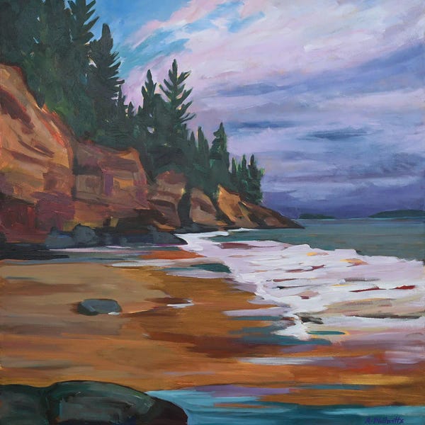 Evergreen Trees: Beach Day by Alison Philpotts