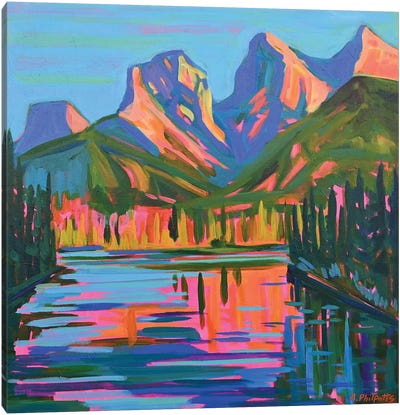 Canmore Colours Canvas Art Print - Pops of Pink