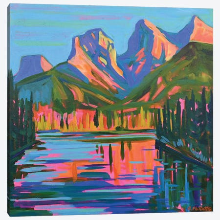 Canmore Colours Canvas Print #PPO7} by Alison Philpotts Canvas Wall Art