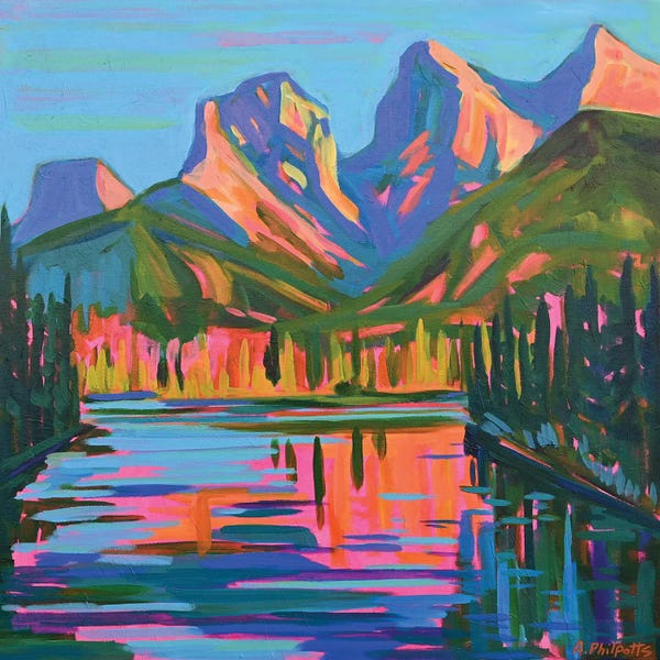 Evergreen Trees: Canmore Colours by Alison Philpotts