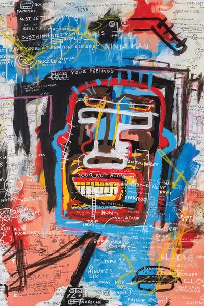 Neo-expressionism: Ninja Face by Diego Tirigall