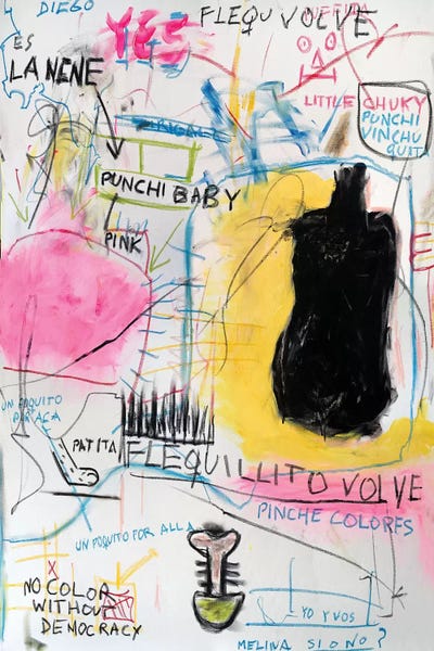 Neo-expressionism: Simona's Eyes by PinkPankPunk