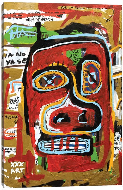 The Face Canvas Art Print - Neo-expressionism