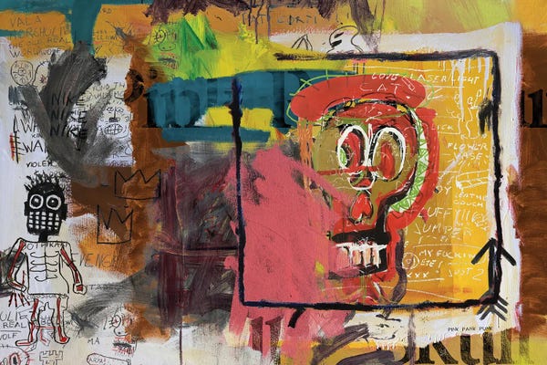 Neo-expressionism: Skull Head by PinkPankPunk