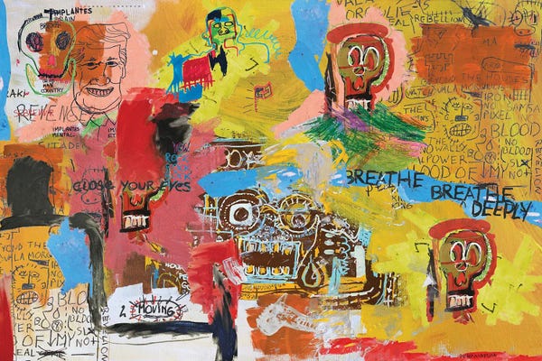 Neo-expressionism: Let The Mind Fly by PinkPankPunk