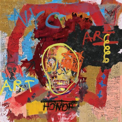 Basquiat The One Canvas Art Print by PinkPankPunk | iCanvas
